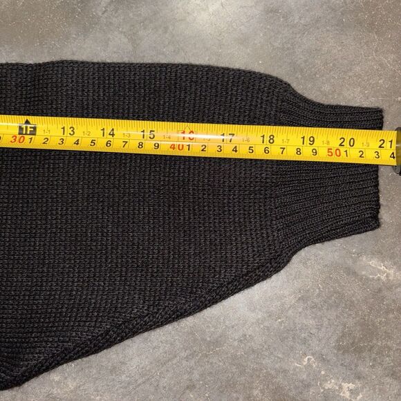 Emerald Isle L Embroidered Ireland Chunky‎ Tight Knit Grandpa Sweater St Patrick - Picture 7 of 10